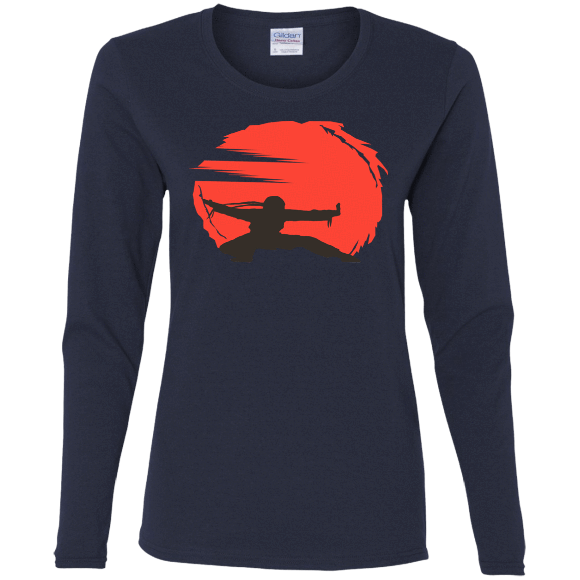 T-Shirts Navy / S Karate Women's Long Sleeve T-Shirt