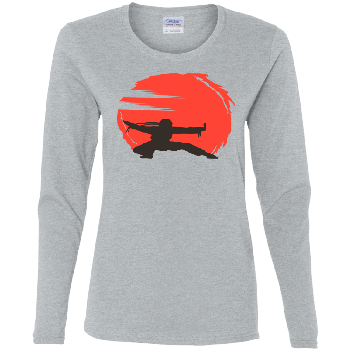 T-Shirts Sport Grey / S Karate Women's Long Sleeve T-Shirt