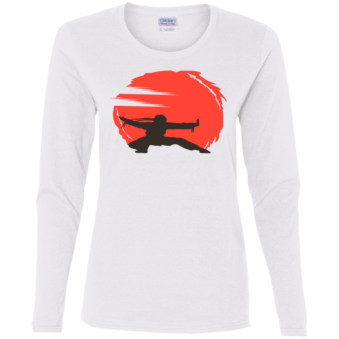 T-Shirts White / S Karate Women's Long Sleeve T-Shirt