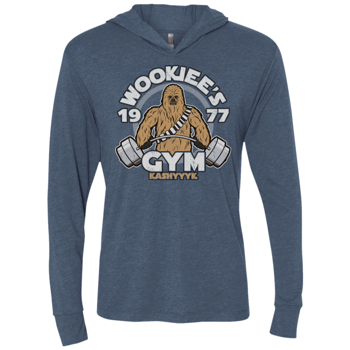 Kashyyyk Gym Triblend Long Sleeve Hoodie Tee