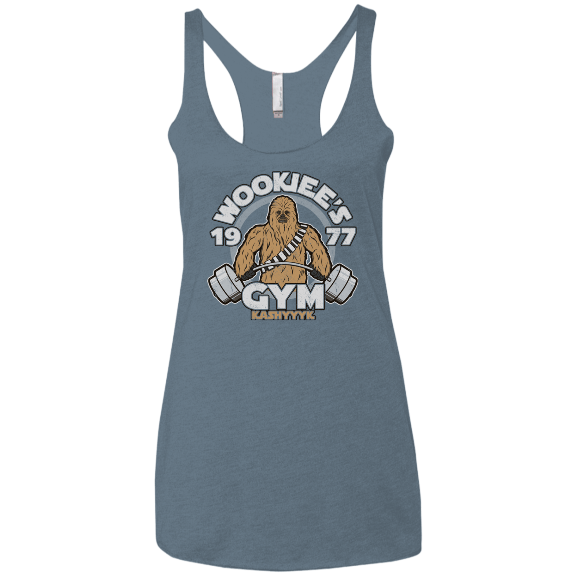 T-Shirts Indigo / X-Small Kashyyyk Gym Women's Triblend Racerback Tank