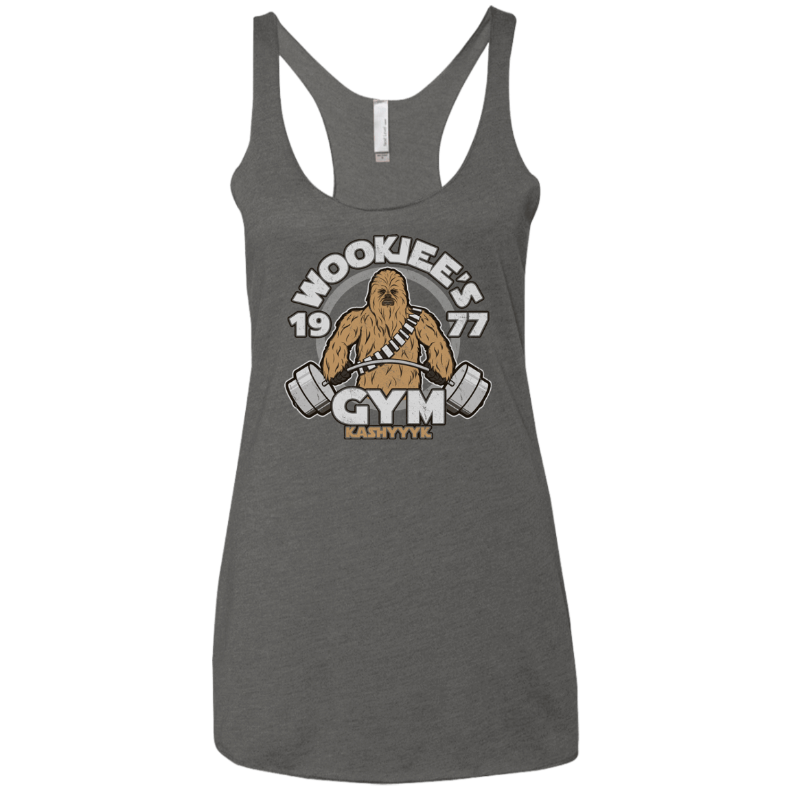 T-Shirts Premium Heather / X-Small Kashyyyk Gym Women's Triblend Racerback Tank
