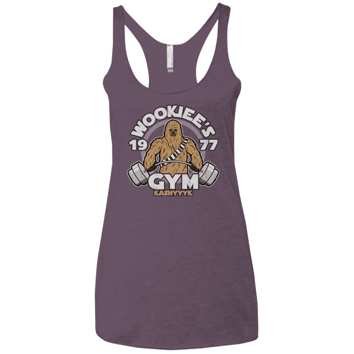 T-Shirts Vintage Purple / X-Small Kashyyyk Gym Women's Triblend Racerback Tank