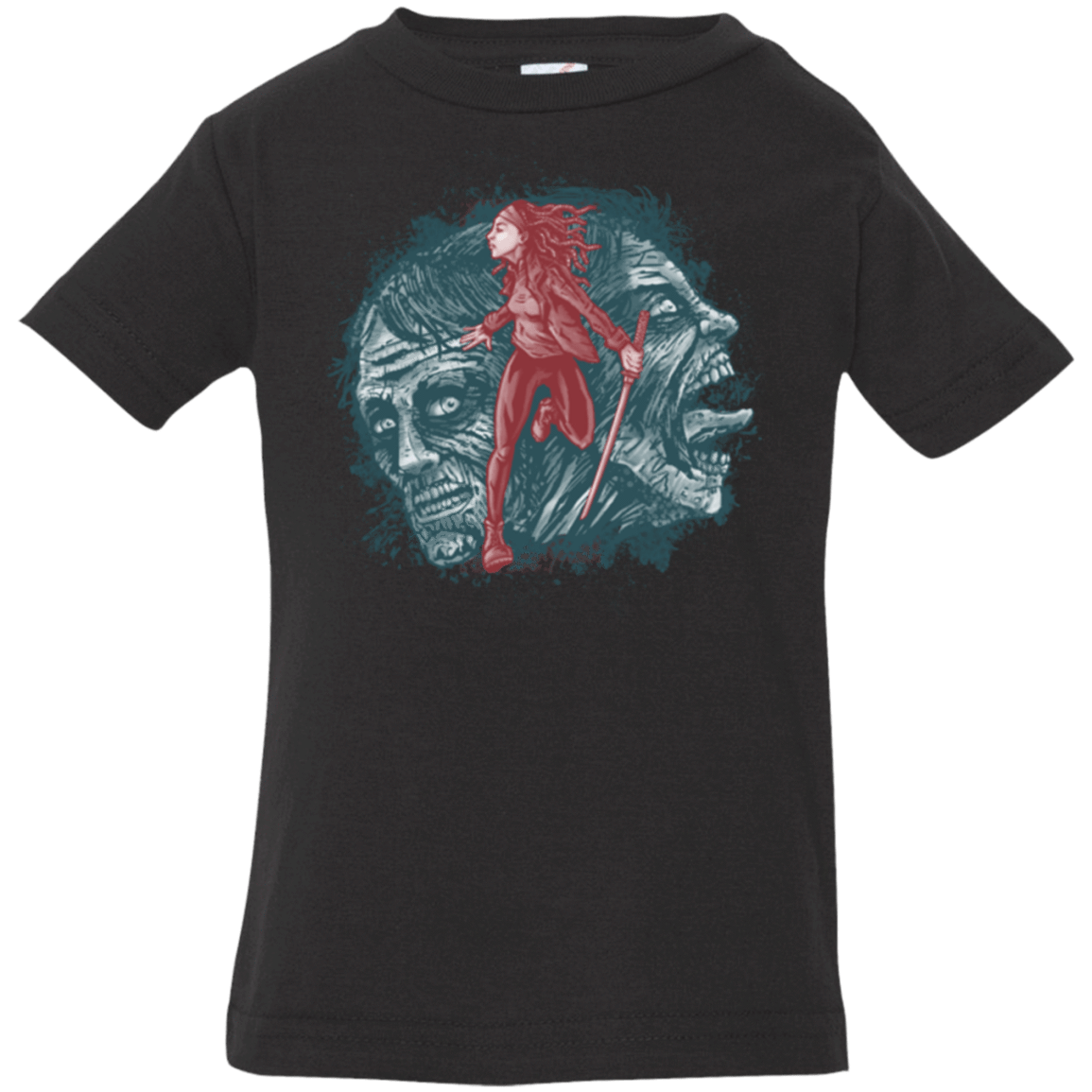 T-Shirts Black / 6 Months Katana Girl Infant Premium T-Shirt