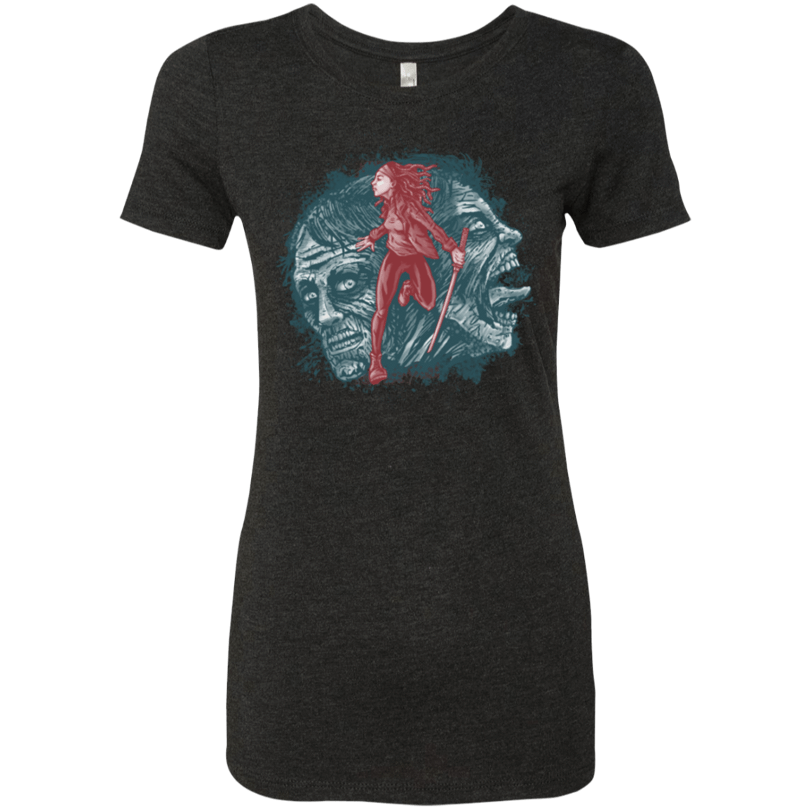 T-Shirts Vintage Black / Small Katana Girl Women's Triblend T-Shirt