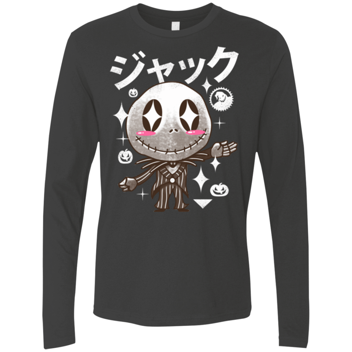 T-Shirts Heavy Metal / Small Kawaii Before Christmas Men's Premium Long Sleeve