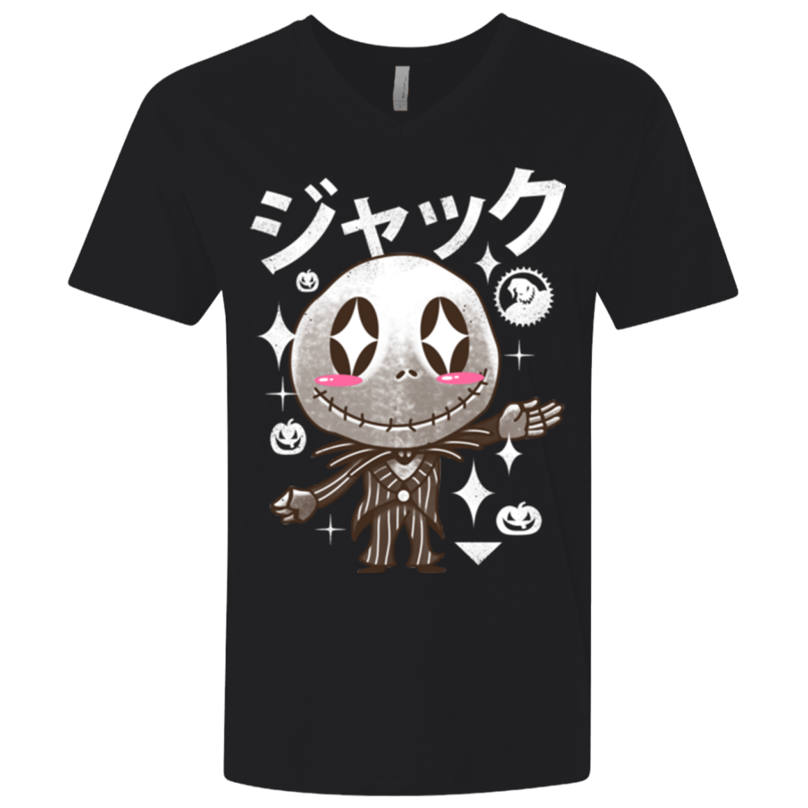 T-Shirts Black / X-Small Kawaii Before Christmas Men's Premium V-Neck