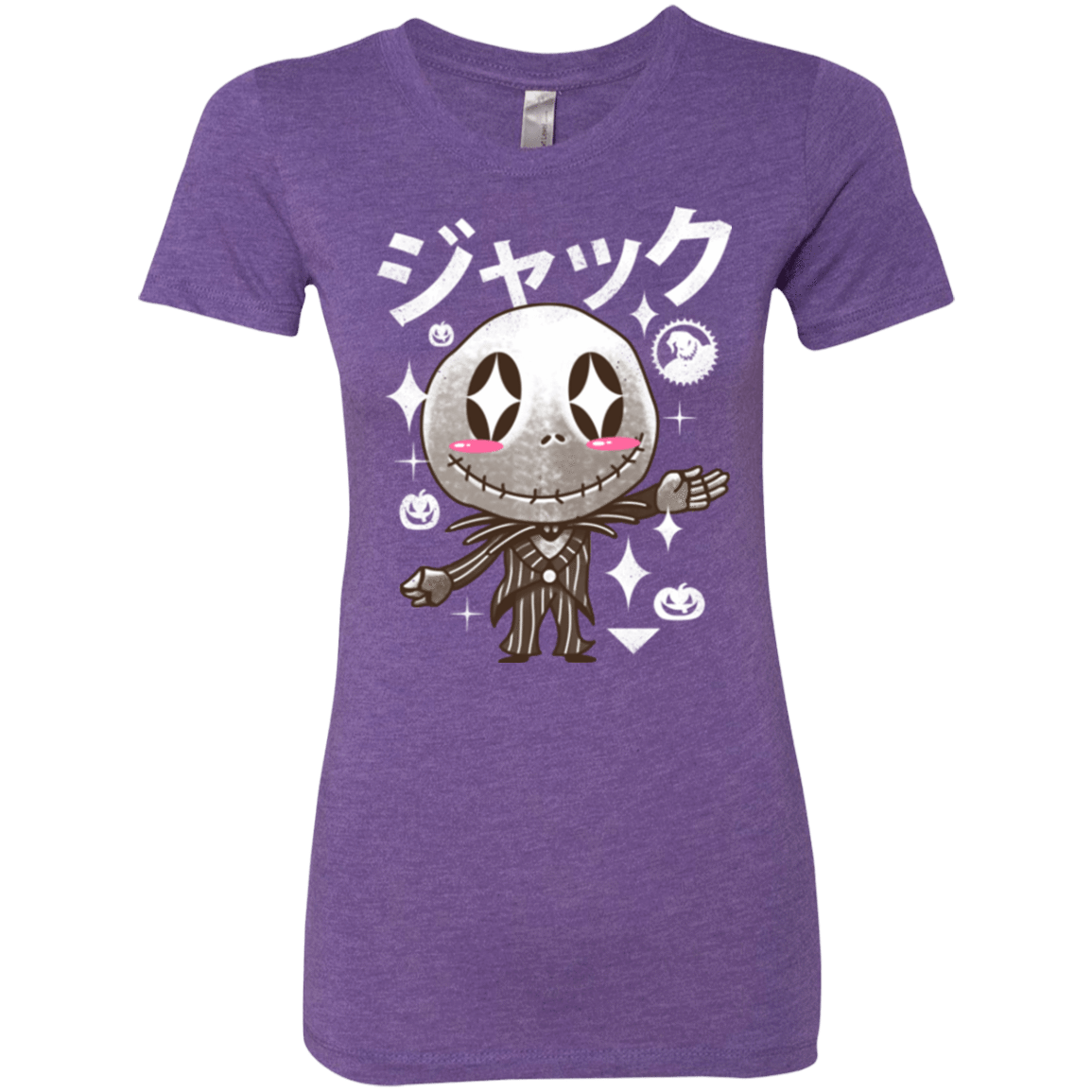 T-Shirts Purple Rush / Small Kawaii Before Christmas Women's Triblend T-Shirt