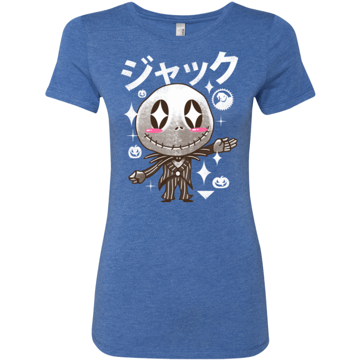 T-Shirts Vintage Royal / Small Kawaii Before Christmas Women's Triblend T-Shirt