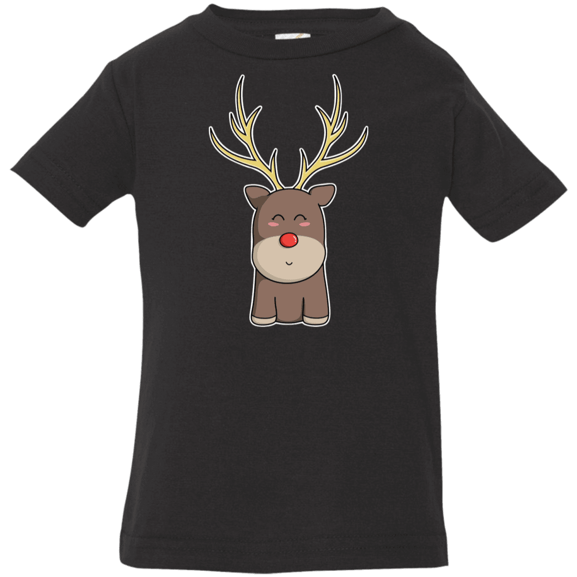 T-Shirts Black / 6 Months Kawaii Christmas Reindeer Infant Premium T-Shirt