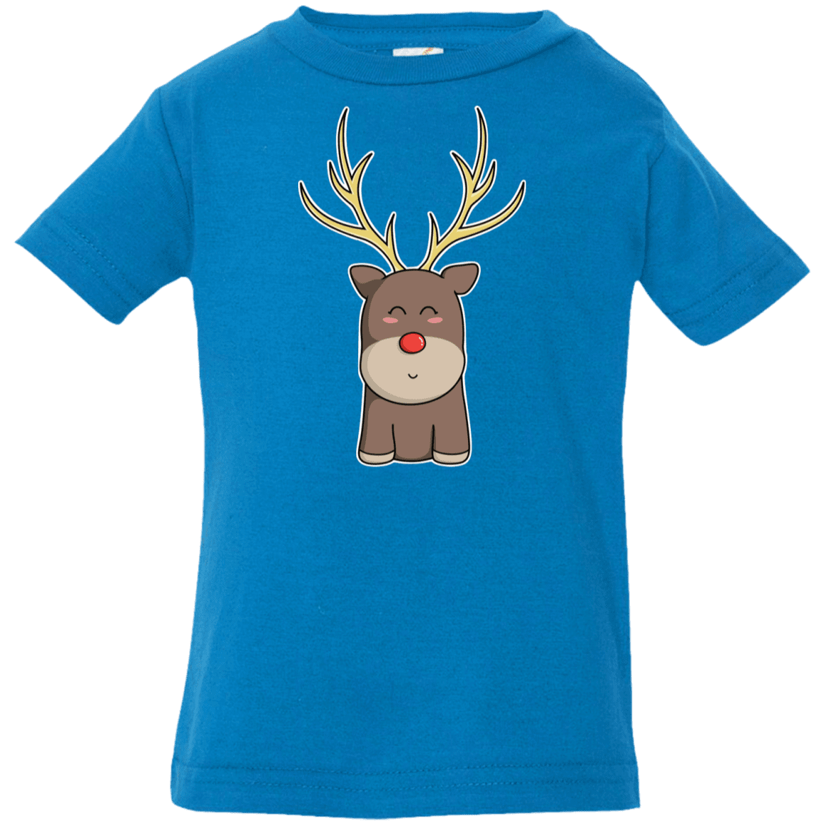 T-Shirts Cobalt / 6 Months Kawaii Christmas Reindeer Infant Premium T-Shirt