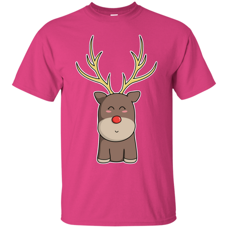 T-Shirts Heliconia / S Kawaii Christmas Reindeer T-Shirt