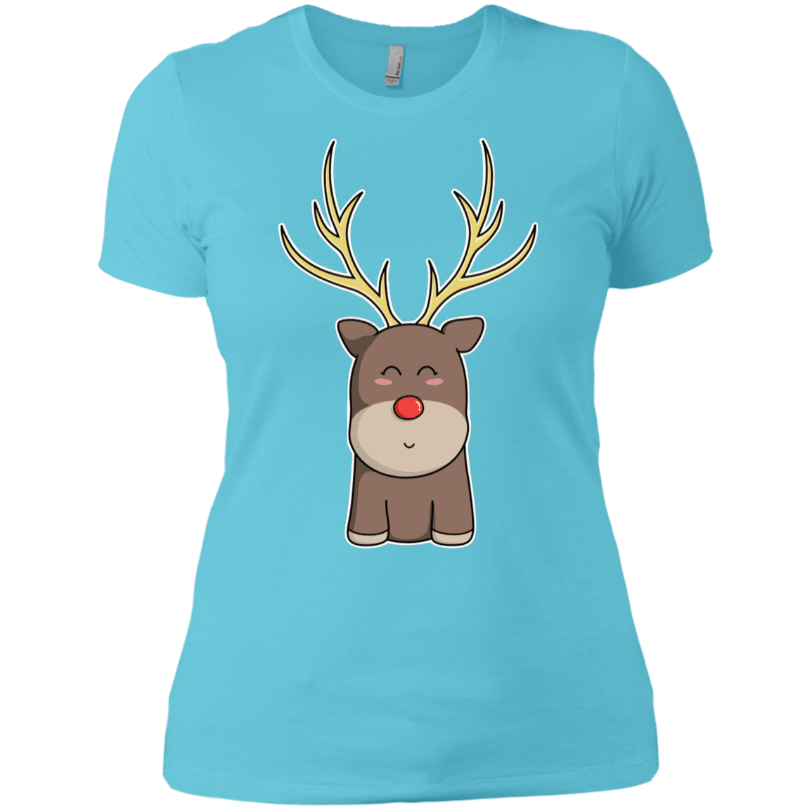 T-Shirts Cancun / X-Small Kawaii Christmas Reindeer Women's Premium T-Shirt