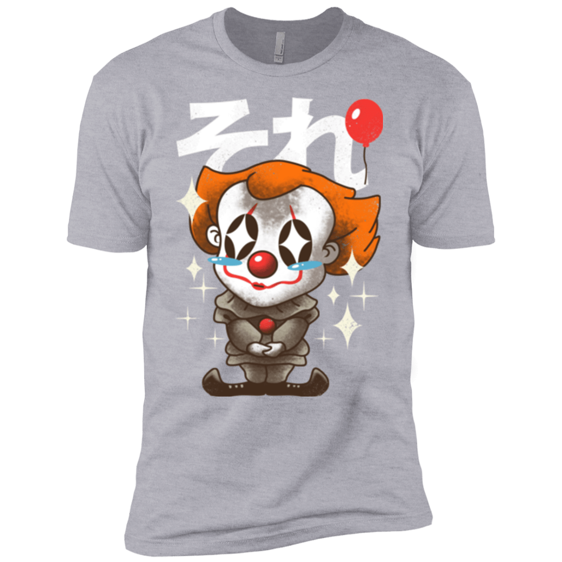 T-Shirts Heather Grey / YXS Kawaii Clown Boys Premium T-Shirt