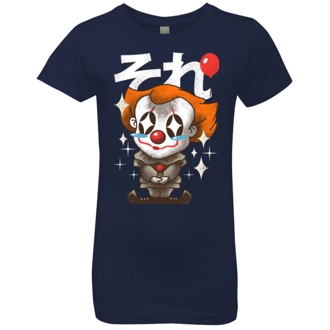 T-Shirts Midnight Navy / YXS Kawaii Clown Girls Premium T-Shirt