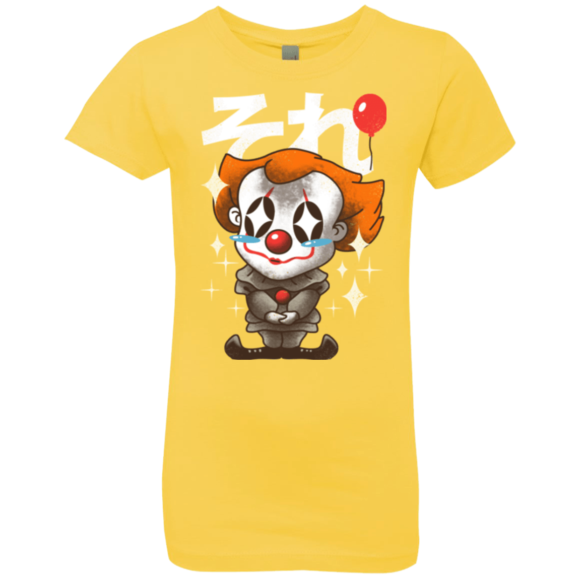 T-Shirts Vibrant Yellow / YXS Kawaii Clown Girls Premium T-Shirt