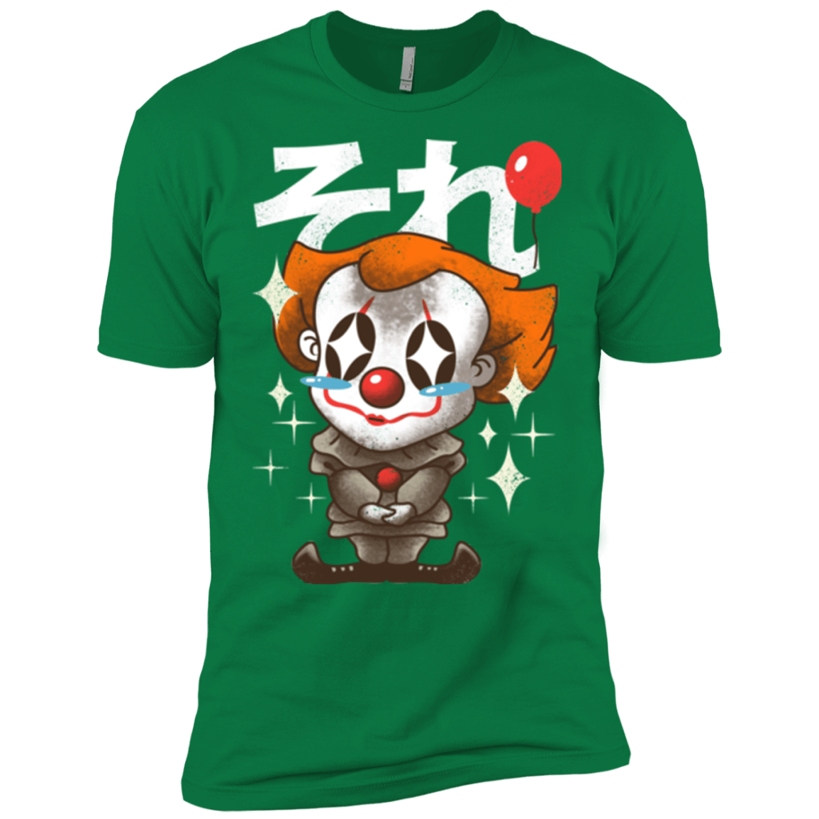 T-Shirts Kelly Green / X-Small Kawaii Clown Men's Premium T-Shirt