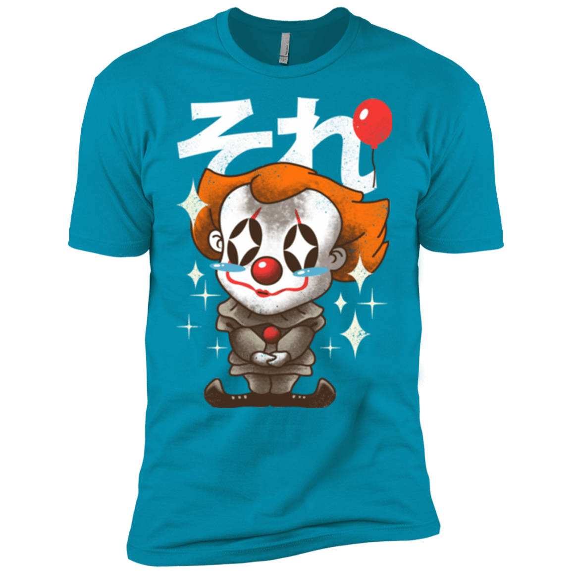 T-Shirts Turquoise / X-Small Kawaii Clown Men's Premium T-Shirt