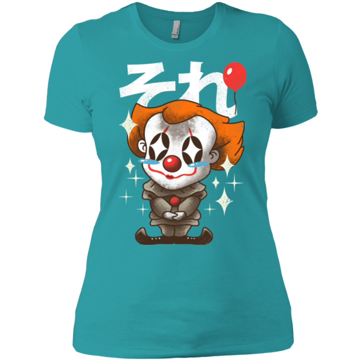 T-Shirts Tahiti Blue / X-Small Kawaii Clown Women's Premium T-Shirt