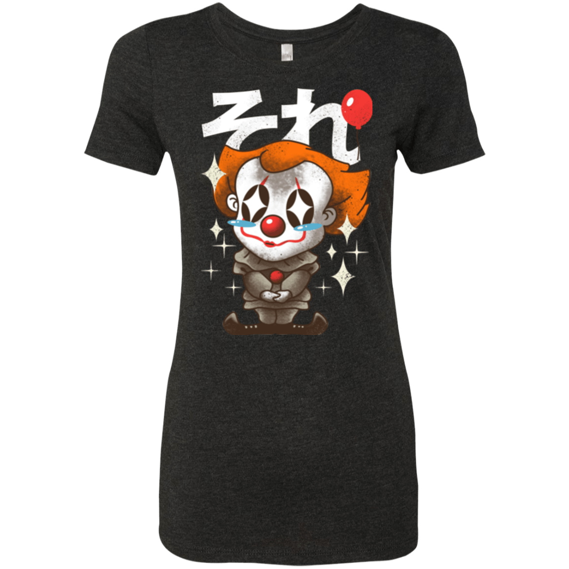 T-Shirts Vintage Black / Small Kawaii Clown Women's Triblend T-Shirt