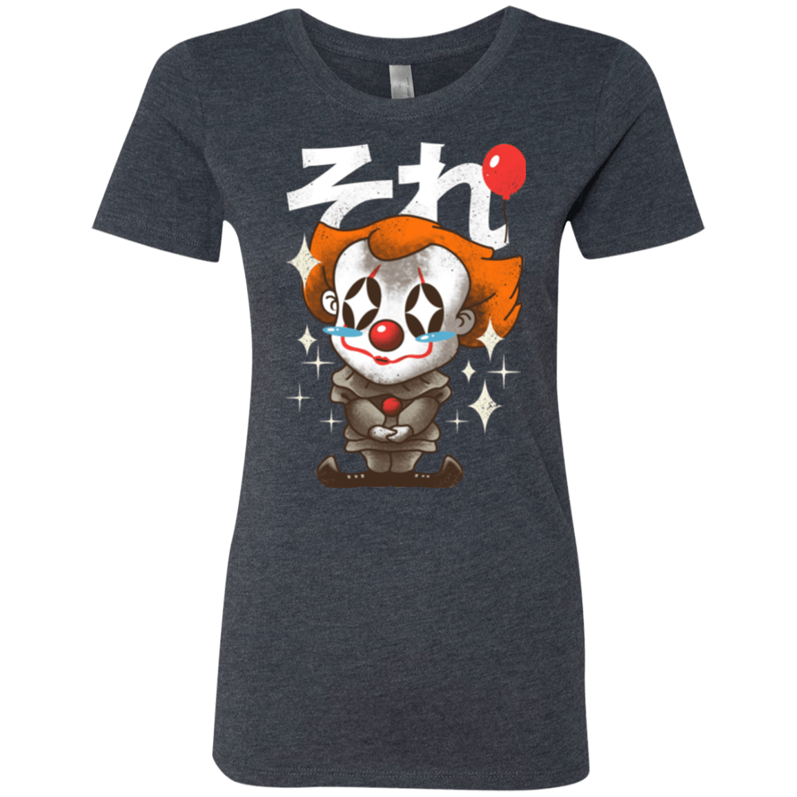 T-Shirts Vintage Navy / Small Kawaii Clown Women's Triblend T-Shirt