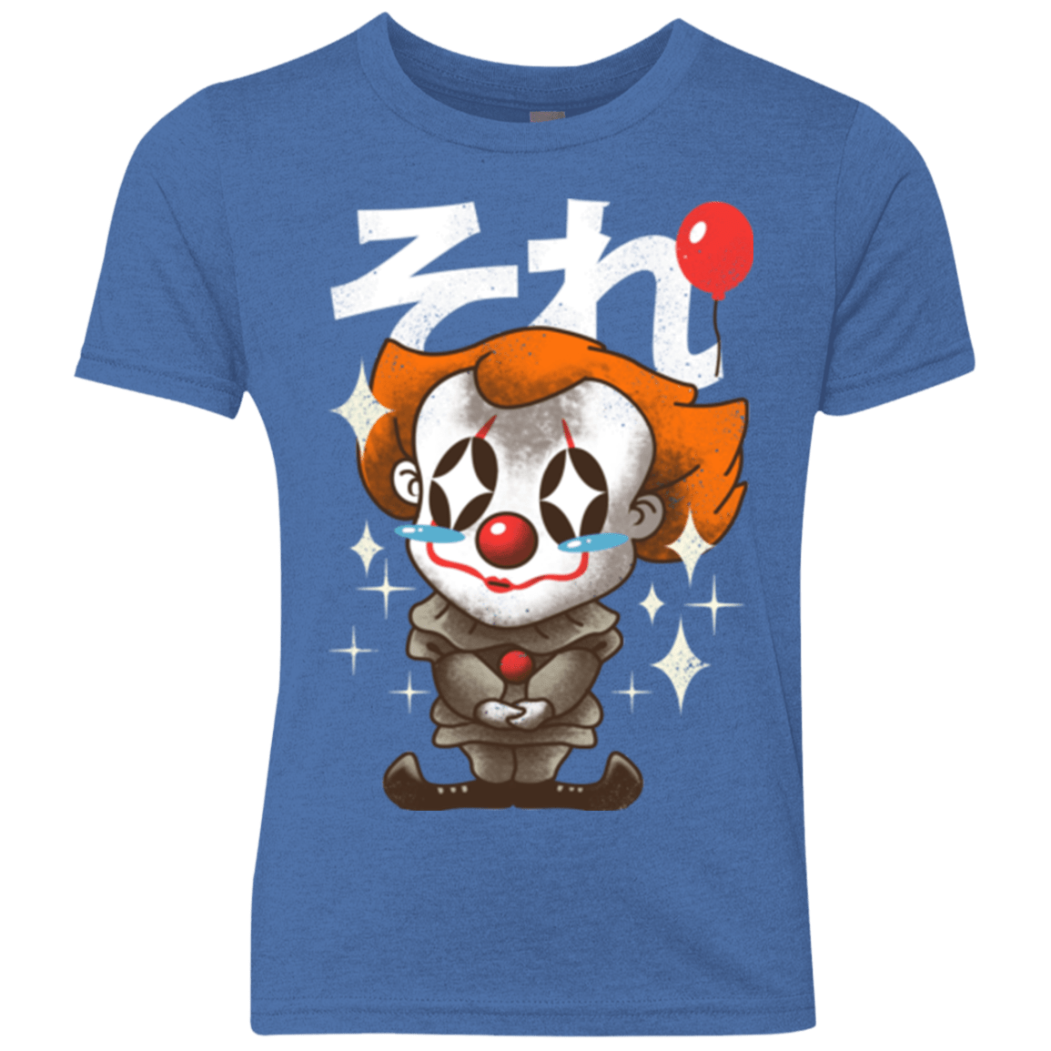 T-Shirts Vintage Royal / YXS Kawaii Clown Youth Triblend T-Shirt