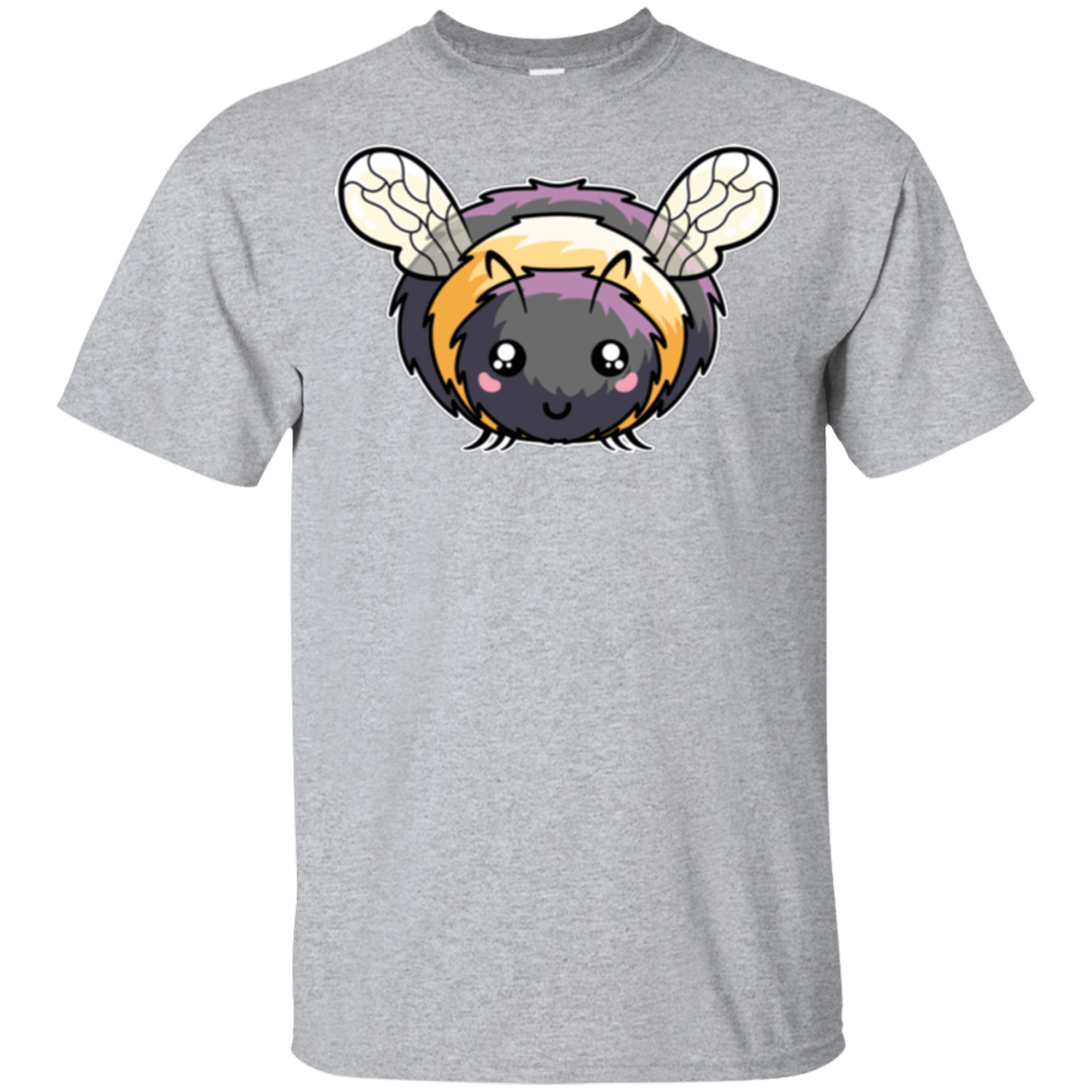 T-Shirts Sport Grey / S Kawaii Cute Bee T-Shirt