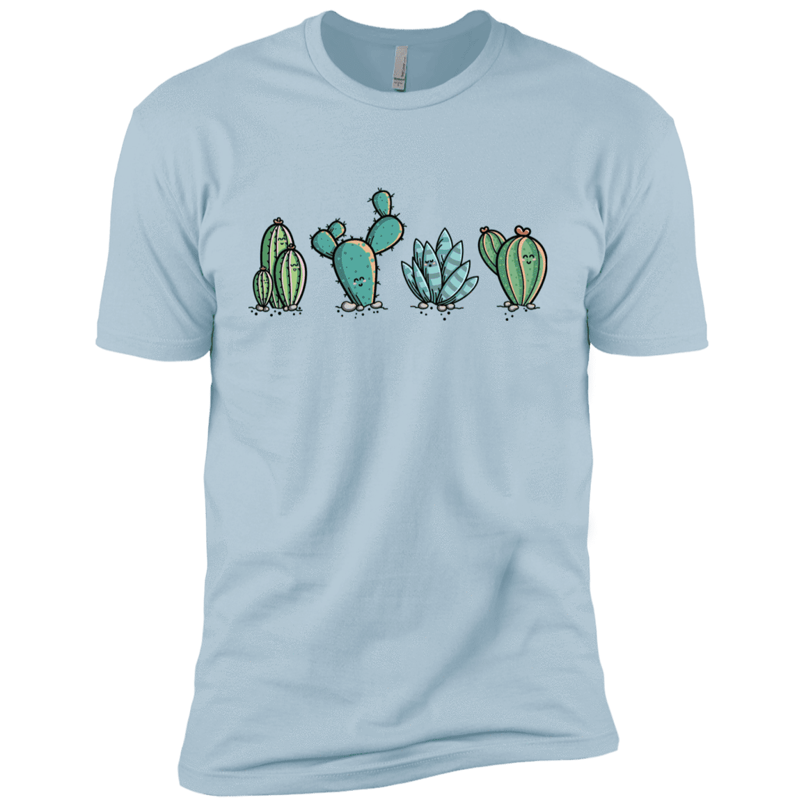 T-Shirts Light Blue / YXS Kawaii Cute Cactus Plants Boys Premium T-Shirt