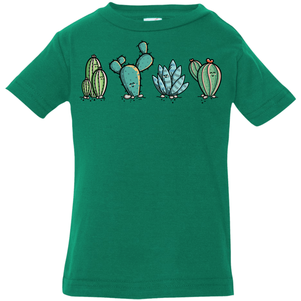 T-Shirts Kelly / 6 Months Kawaii Cute Cactus Plants Infant Premium T-Shirt