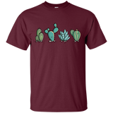 T-Shirts Maroon / S Kawaii Cute Cactus Plants T-Shirt