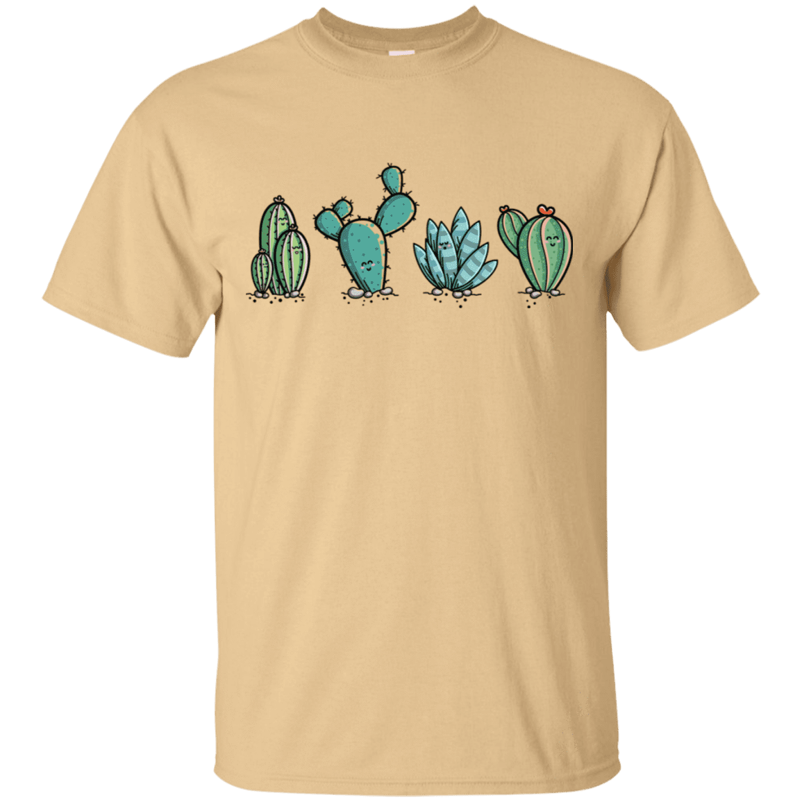 T-Shirts Vegas Gold / S Kawaii Cute Cactus Plants T-Shirt