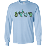 T-Shirts Light Blue / YS Kawaii Cute Cactus Plants Youth Long Sleeve T-Shirt
