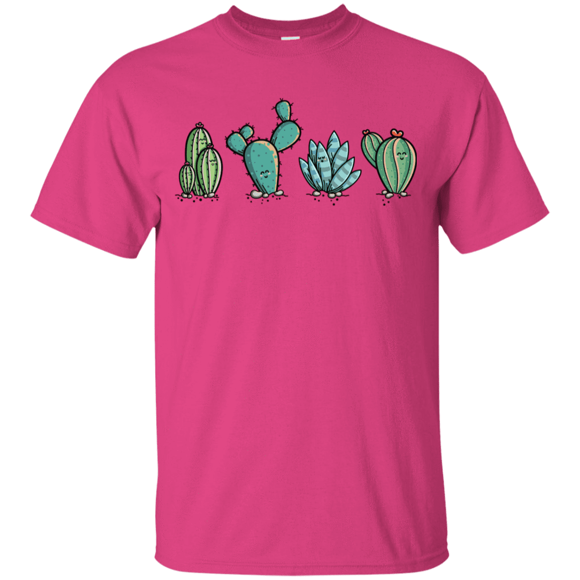 T-Shirts Heliconia / YXS Kawaii Cute Cactus Plants Youth T-Shirt