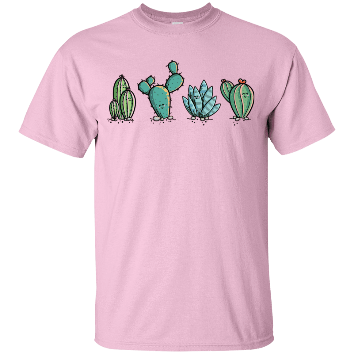 T-Shirts Light Pink / YXS Kawaii Cute Cactus Plants Youth T-Shirt