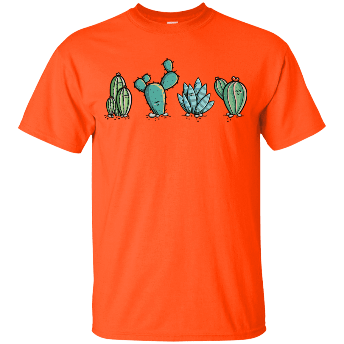 T-Shirts Orange / YXS Kawaii Cute Cactus Plants Youth T-Shirt