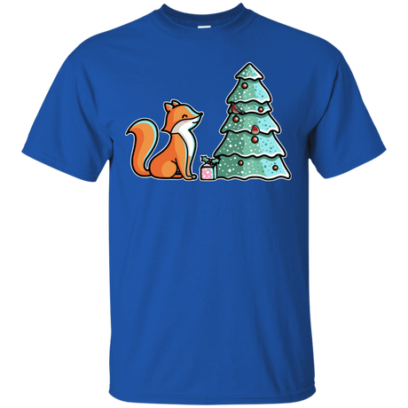 T-Shirts Royal / S Kawaii Cute Christmas Fox T-Shirt