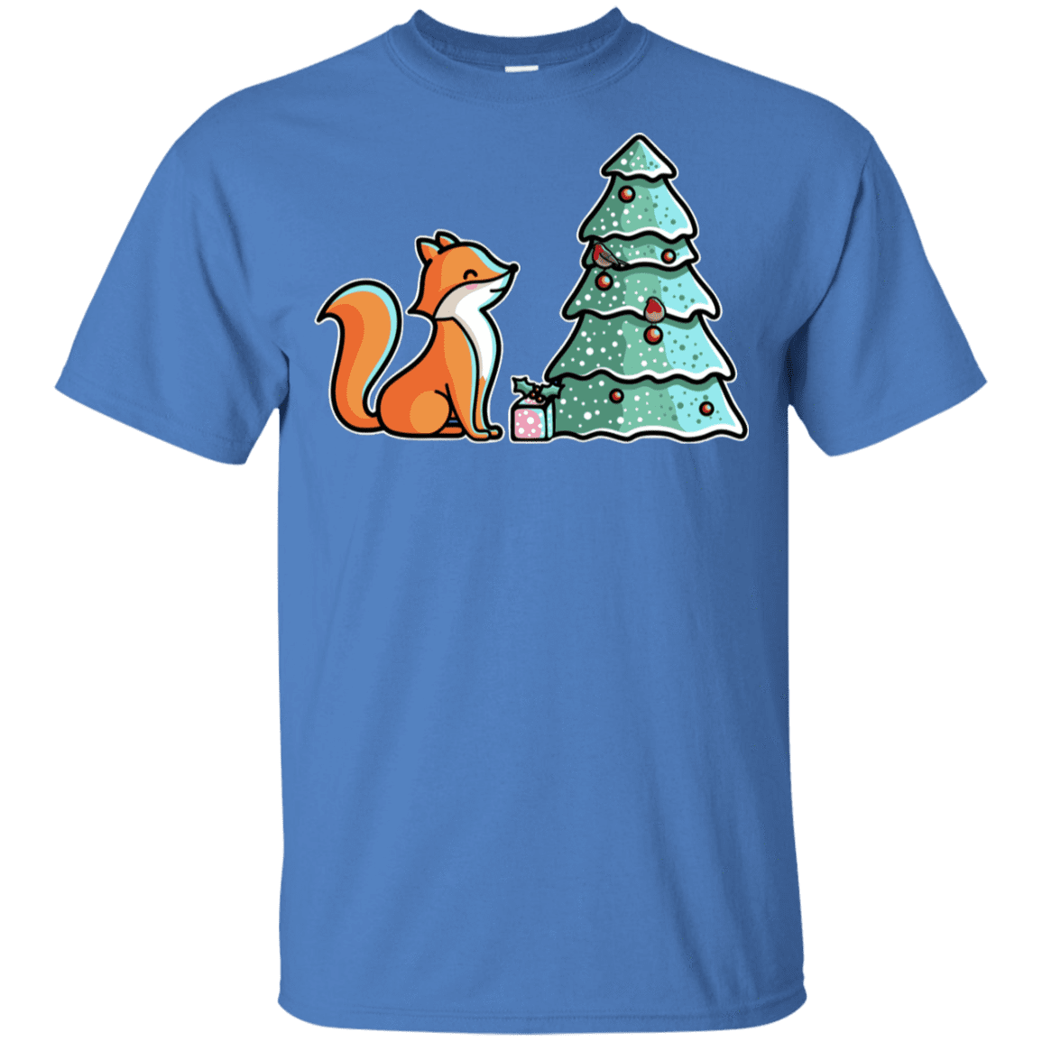 T-Shirts Iris / YXS Kawaii Cute Christmas Fox Youth T-Shirt