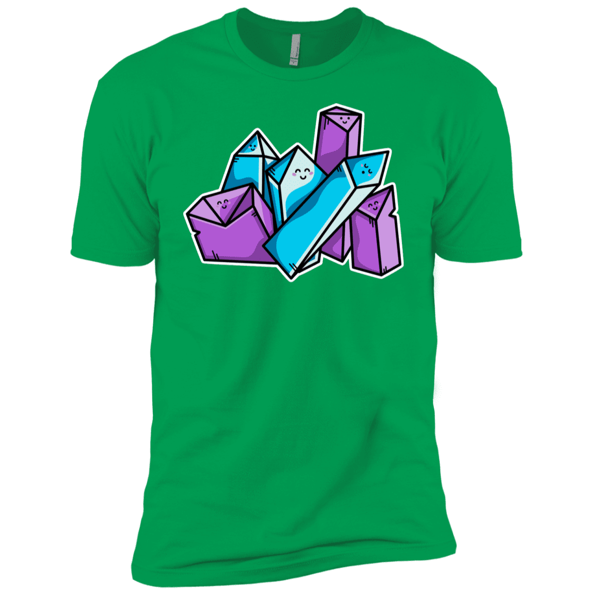 T-Shirts Kelly Green / YXS Kawaii Cute Crystals Boys Premium T-Shirt