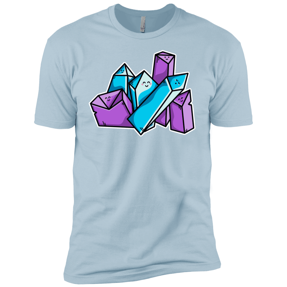 T-Shirts Light Blue / YXS Kawaii Cute Crystals Boys Premium T-Shirt