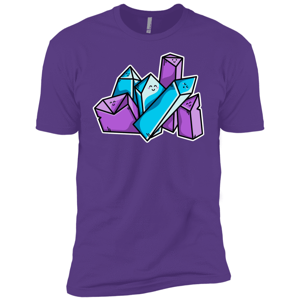 T-Shirts Purple Rush / YXS Kawaii Cute Crystals Boys Premium T-Shirt