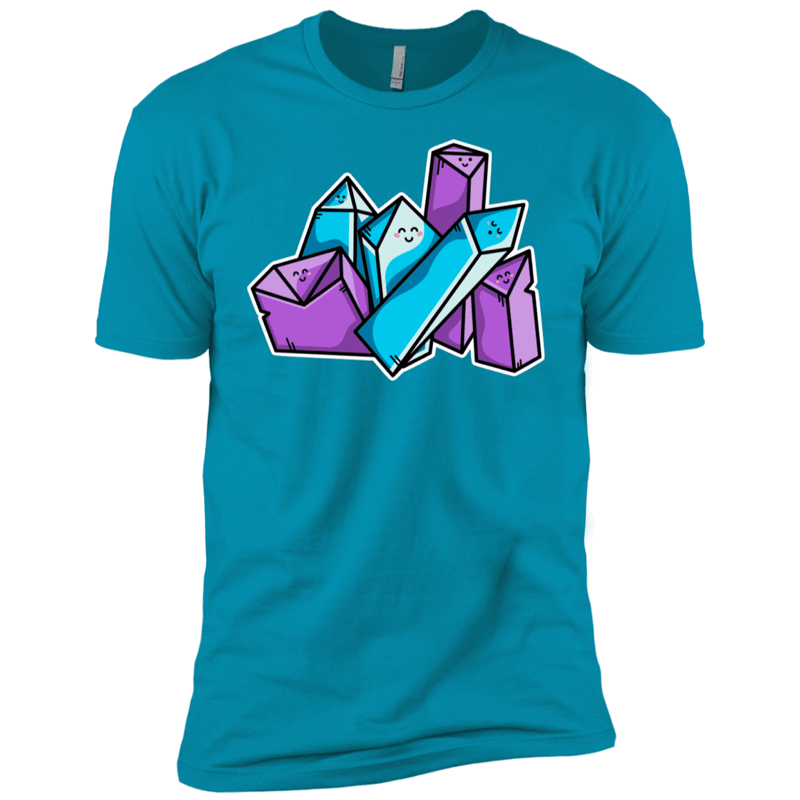 T-Shirts Turquoise / YXS Kawaii Cute Crystals Boys Premium T-Shirt