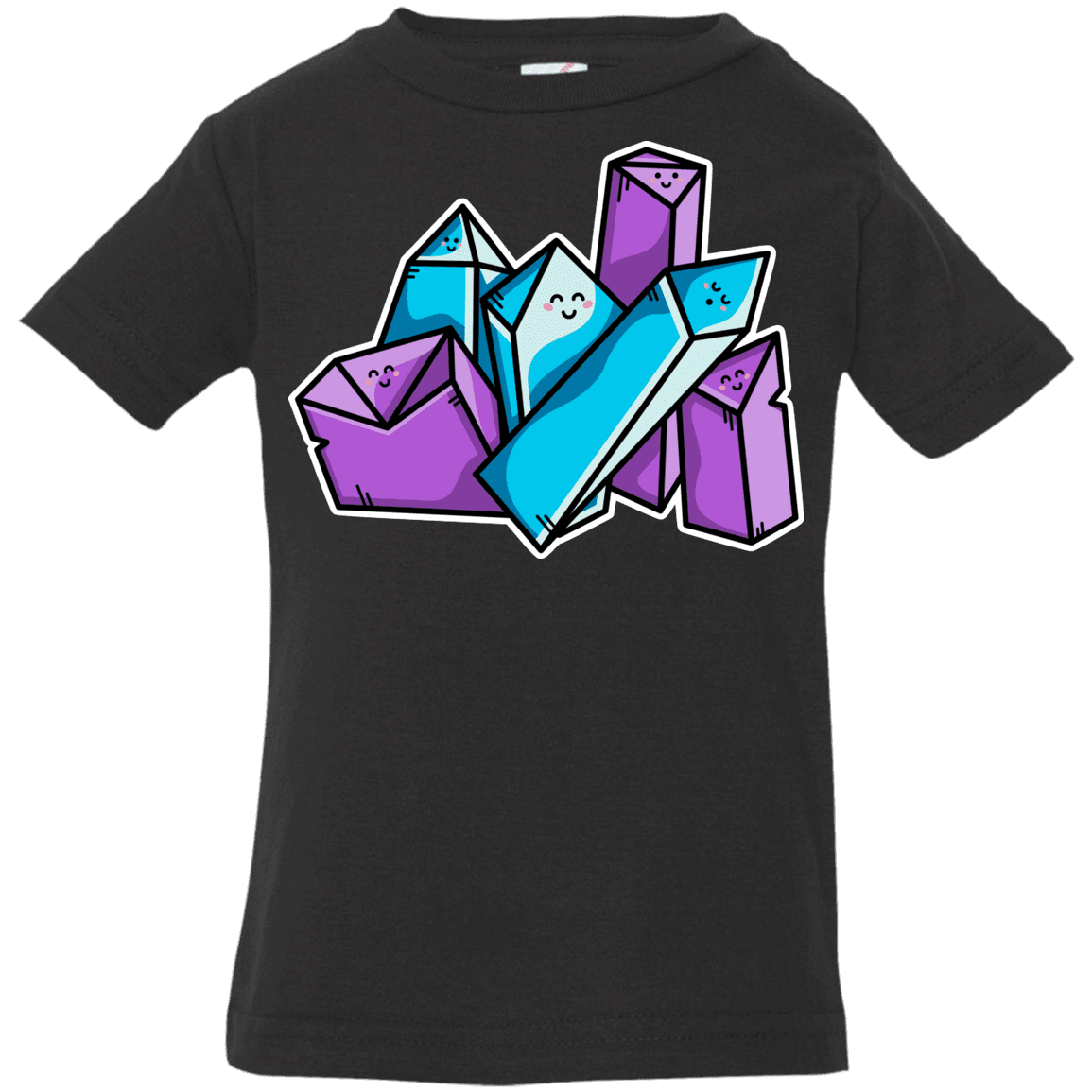 T-Shirts Black / 6 Months Kawaii Cute Crystals Infant Premium T-Shirt