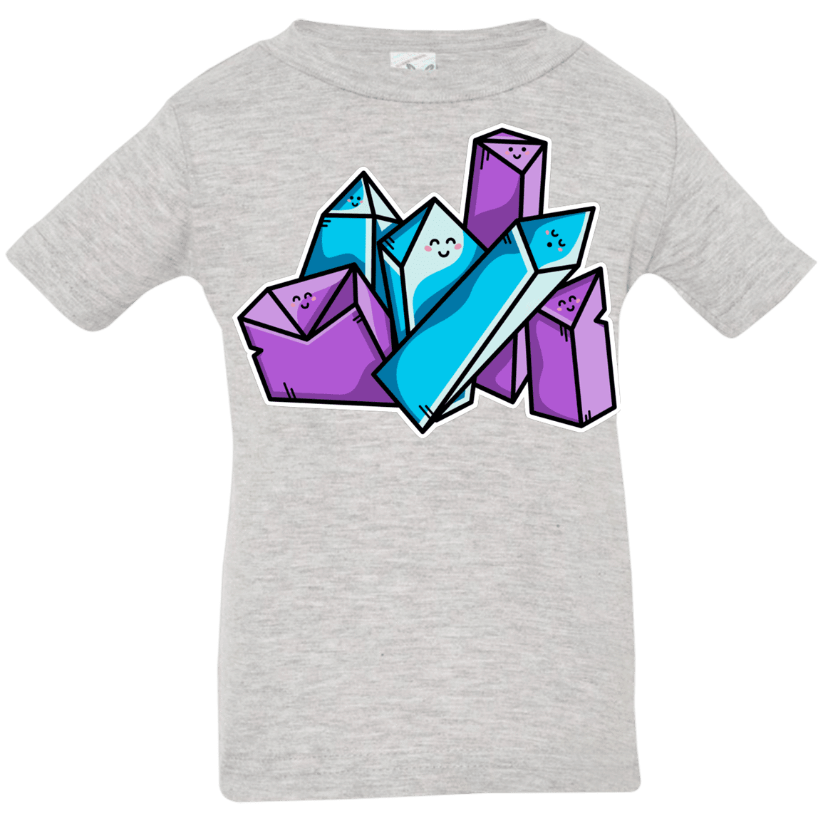 T-Shirts Heather Grey / 6 Months Kawaii Cute Crystals Infant Premium T-Shirt