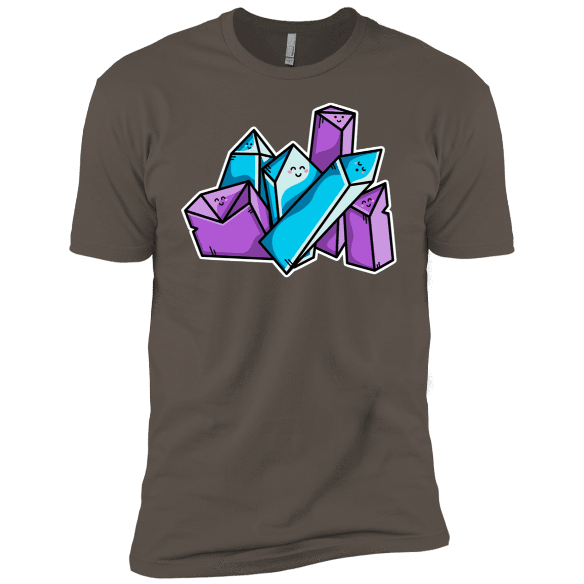 T-Shirts Warm Grey / X-Small Kawaii Cute Crystals Men's Premium T-Shirt