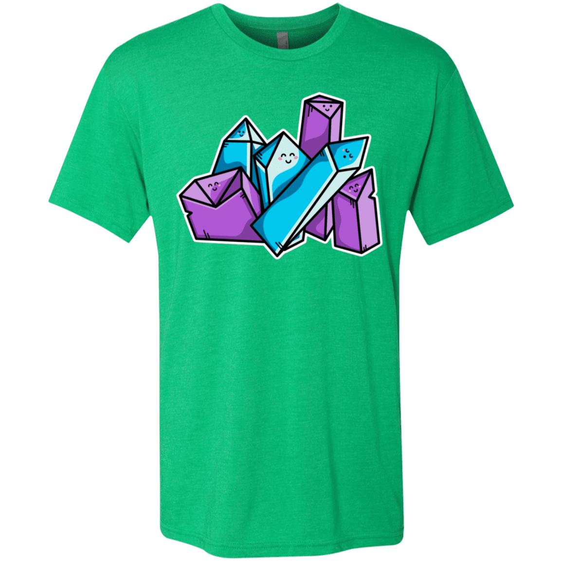 T-Shirts Envy / S Kawaii Cute Crystals Men's Triblend T-Shirt