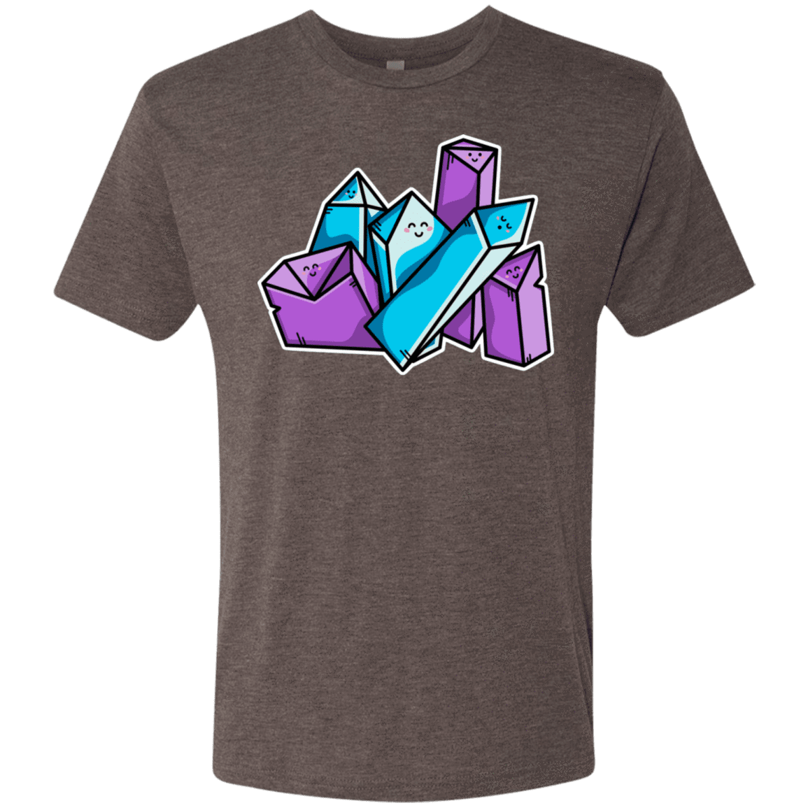 T-Shirts Macchiato / S Kawaii Cute Crystals Men's Triblend T-Shirt