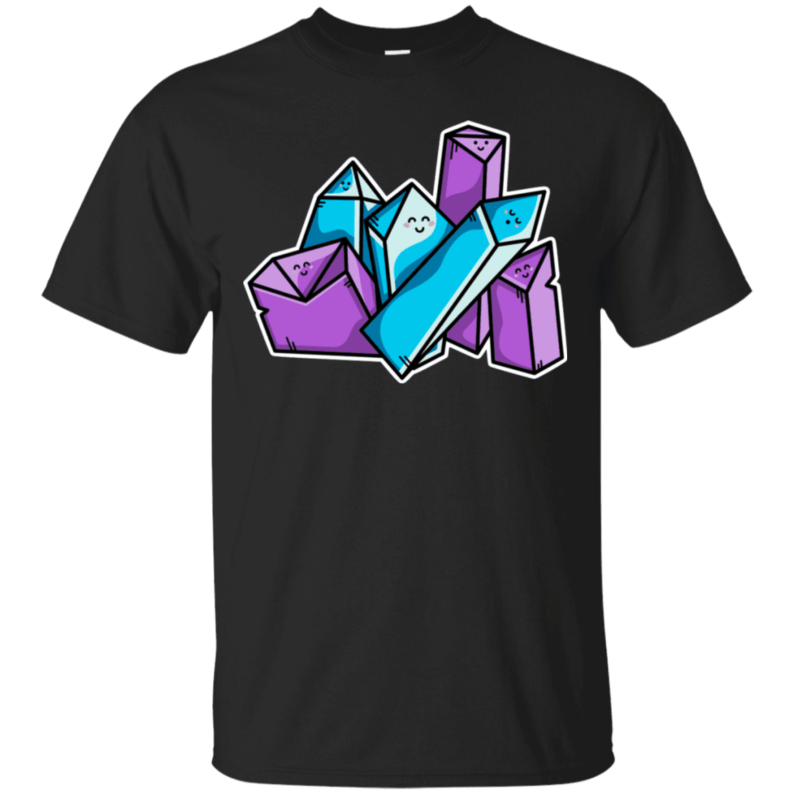 T-Shirts Black / S Kawaii Cute Crystals T-Shirt