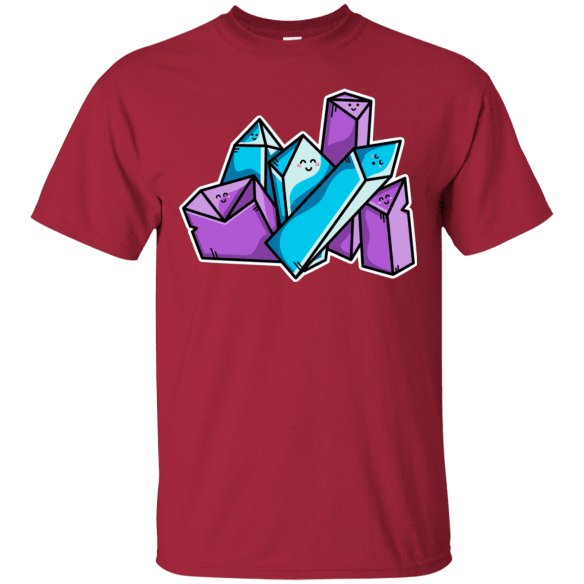 T-Shirts Cardinal / S Kawaii Cute Crystals T-Shirt