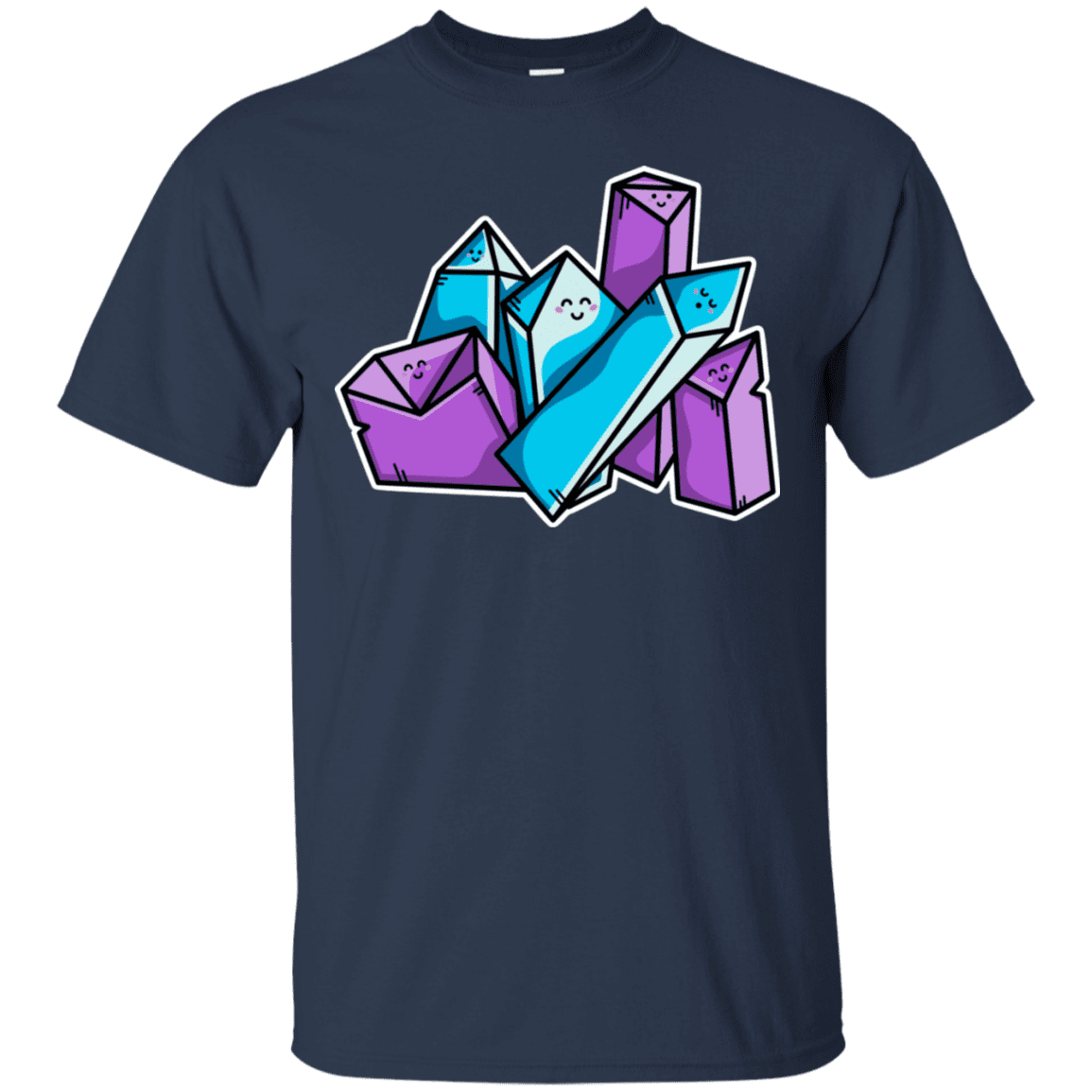 T-Shirts Navy / S Kawaii Cute Crystals T-Shirt