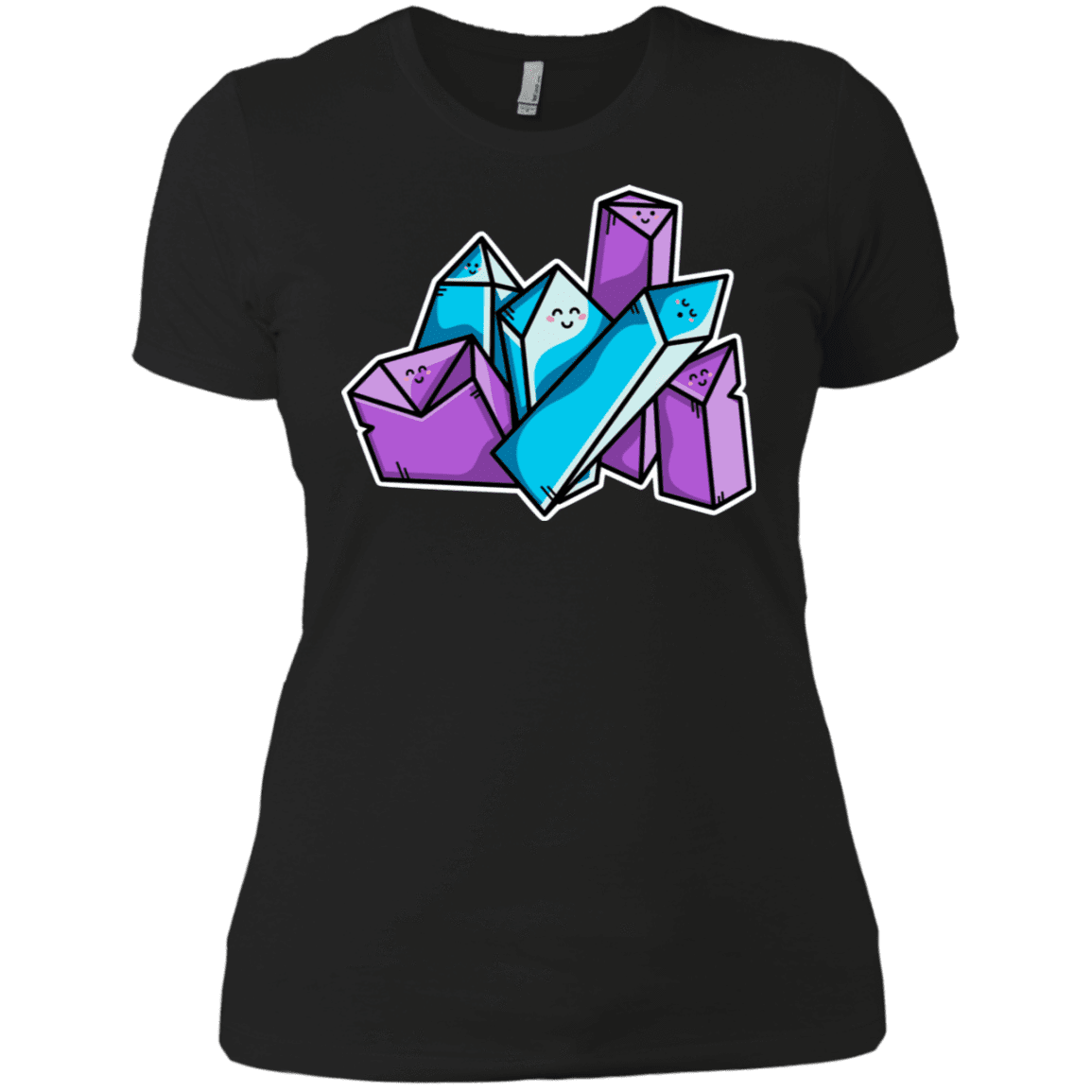 T-Shirts Black / X-Small Kawaii Cute Crystals Women's Premium T-Shirt